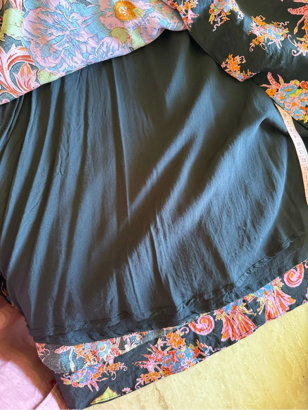 Free People Yara Patterned Floral Flutter Sleeve Dress XS
